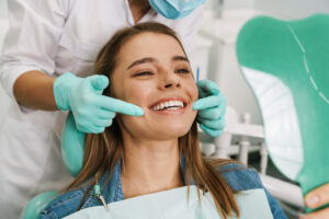 Woman in  the Dental Chair